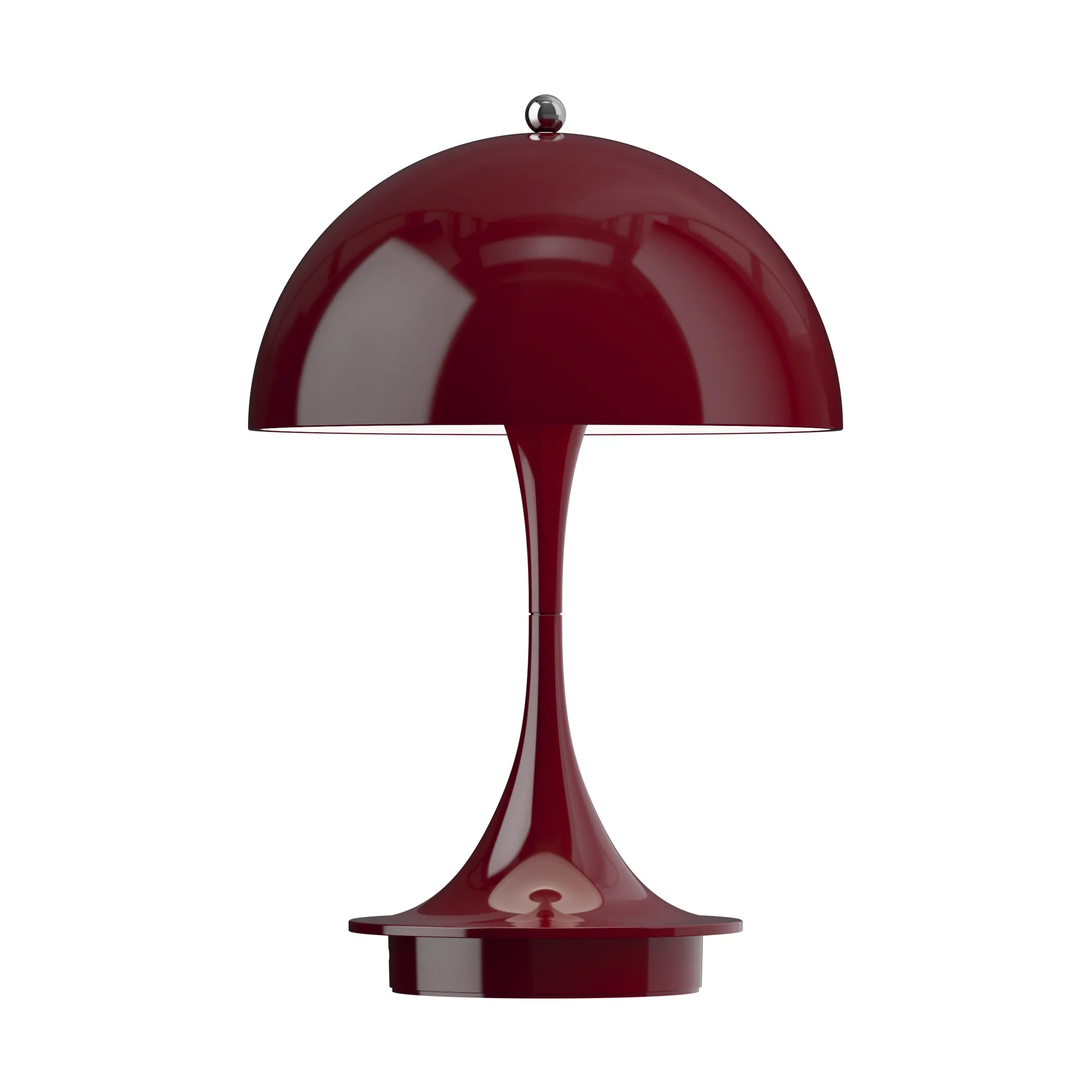 Candeeiro de mesa Panthella 160 portable, Opaque burgundy Louis Poulsen