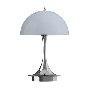 Candeeiro de mesa Panthella 160 Portable v3 - Chrome opal bluegrey - Louis Poulsen