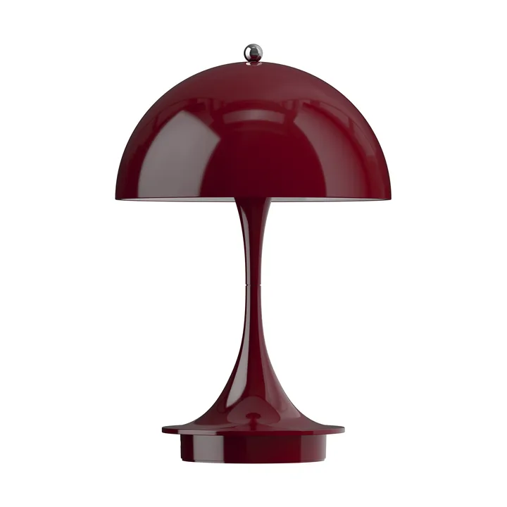 Candeeiro de mesa Panthella 160 Portable v3 - Opaque burgundy - Louis Poulsen
