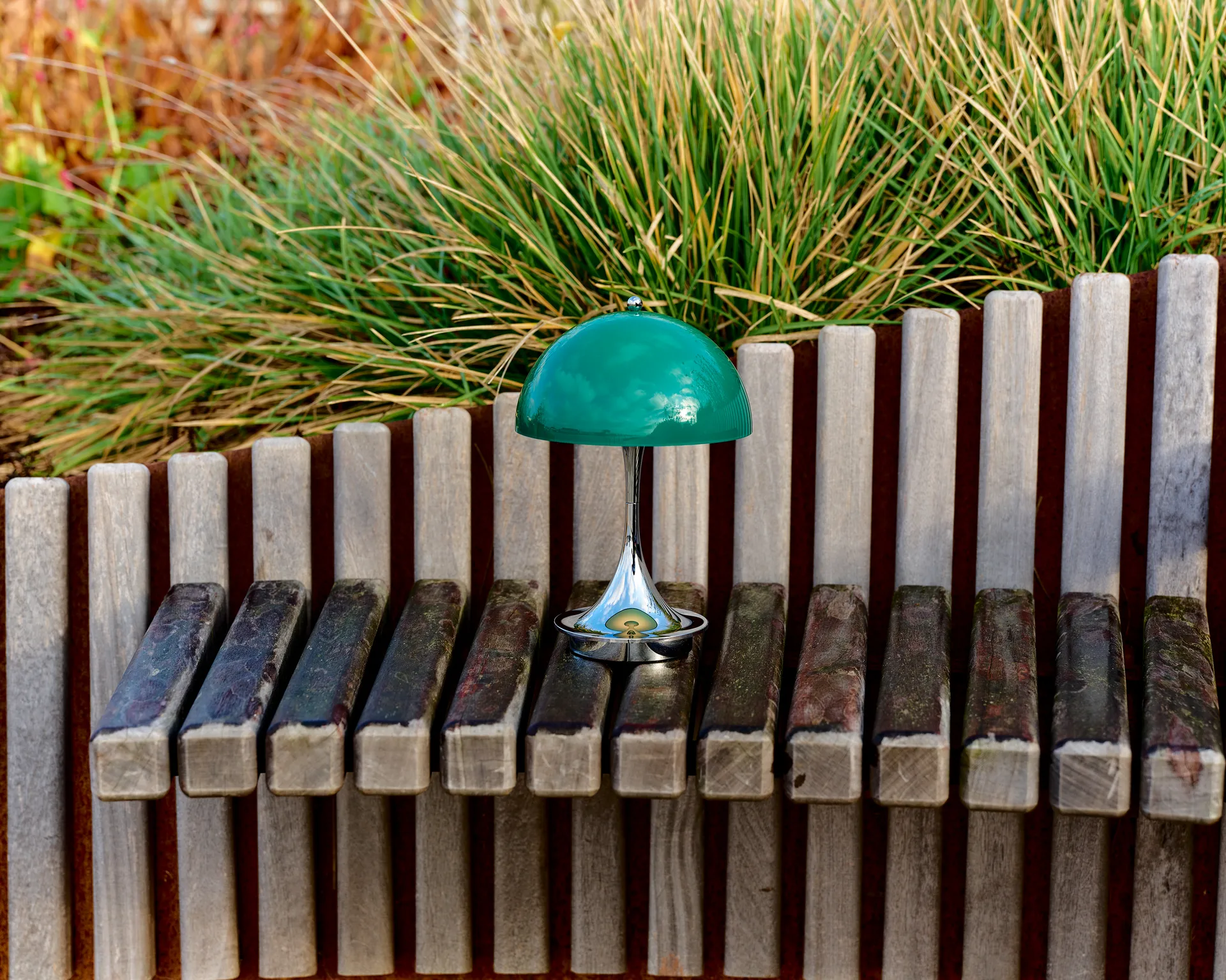 Candeeiro de mesa Panthella 160 Portable v3, Original Opal Green Louis Poulsen