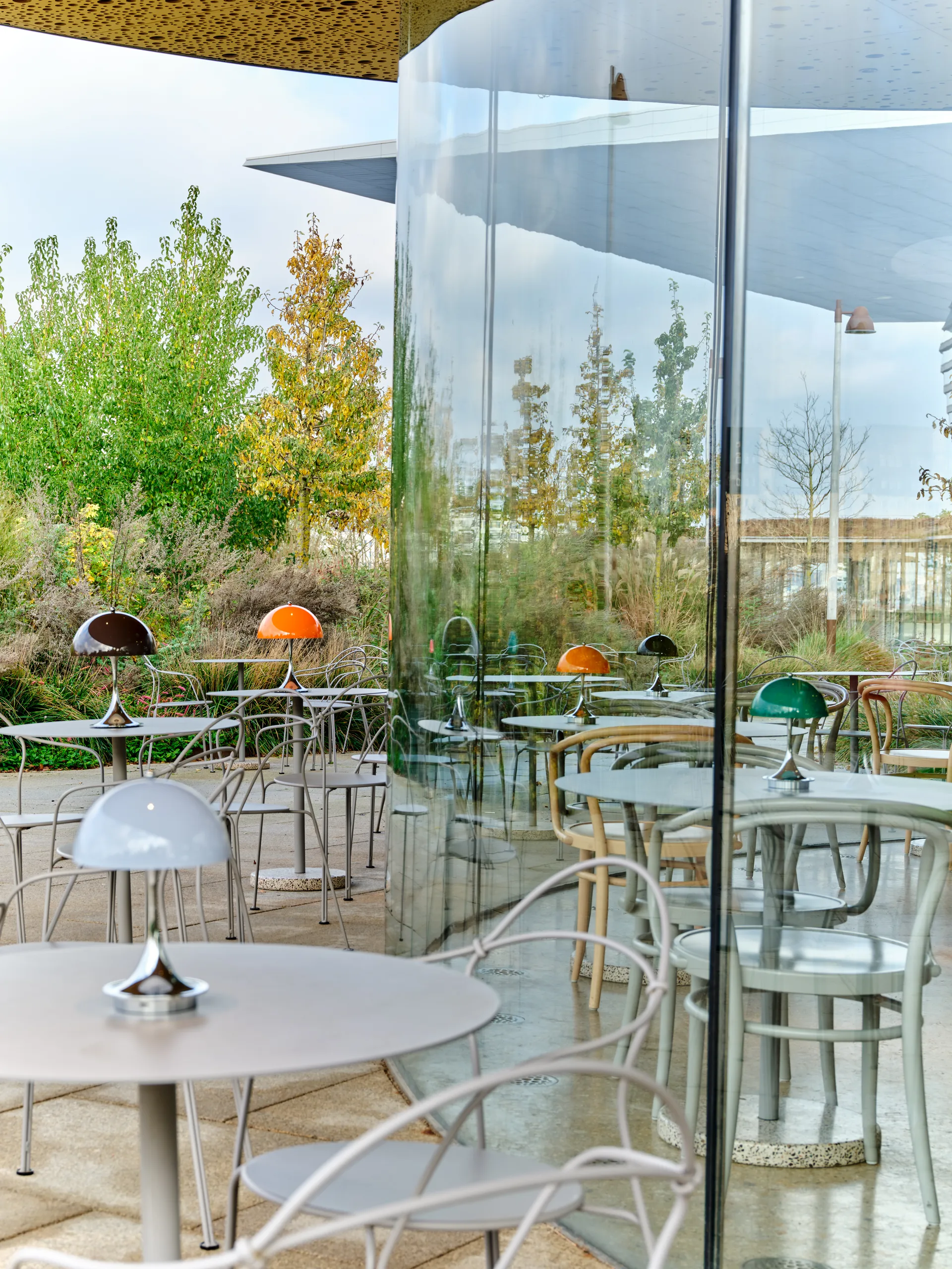 Candeeiro de mesa Panthella 160 Portable v3, Original Opal Orange Louis Poulsen