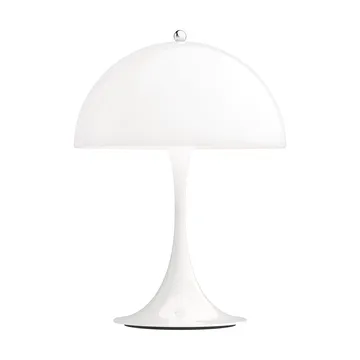 Candeeiro de mesa Panthella 250 portable V3 - Acrílico opalino branco - Louis Poulsen