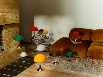 Candeeiro de mesa Panthella 250 portable V3 - Original Opal Brown - Louis Poulsen