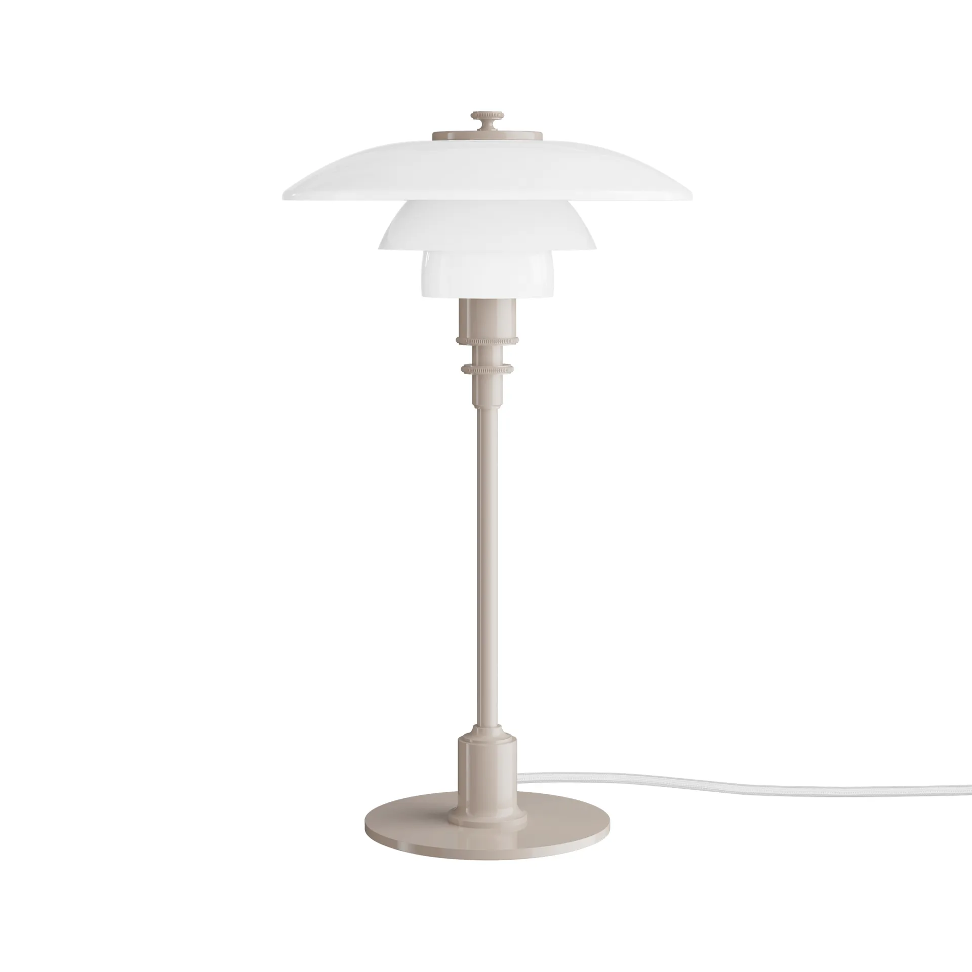 Candeeiro de mesa PH 2/1, Bege glossy Louis Poulsen