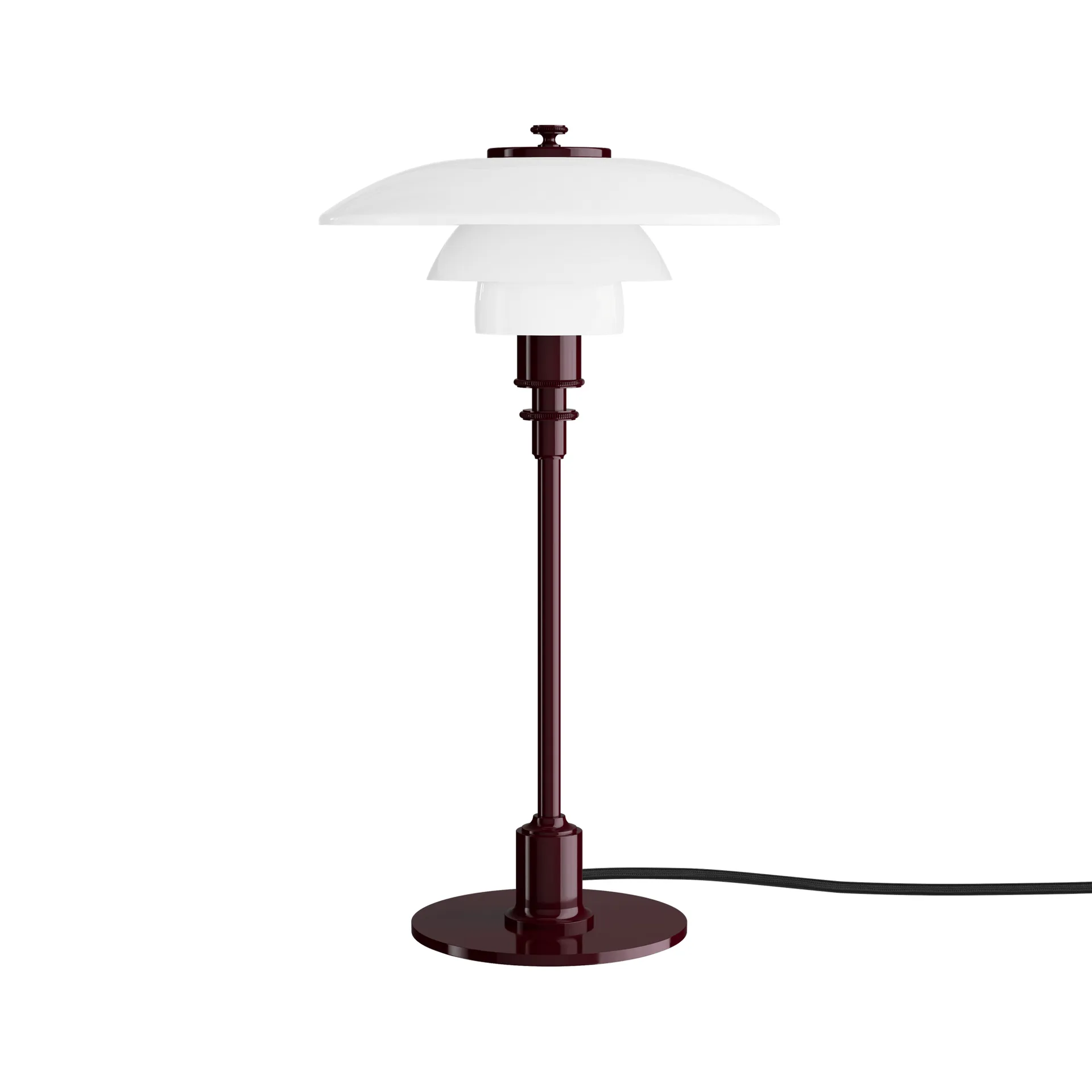 Candeeiro de mesa PH 2/1, Bordeaux brilhante Louis Poulsen
