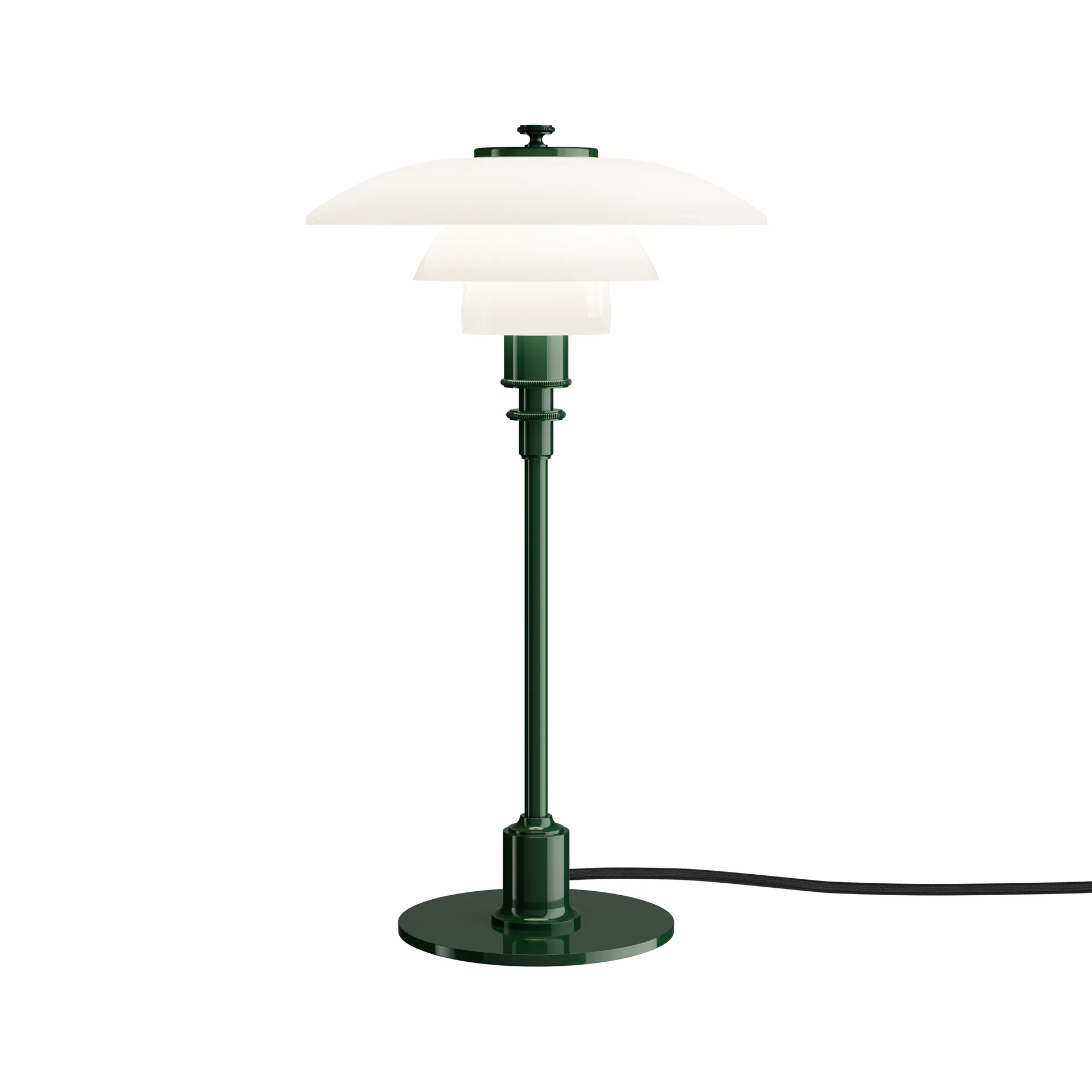 Candeeiro de mesa PH 2/1, Verde escuro brilhante Louis Poulsen