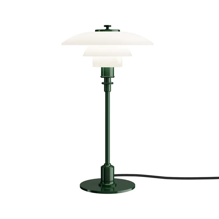 Candeeiro de mesa PH 2/1 - Verde escuro brilhante - Louis Poulsen