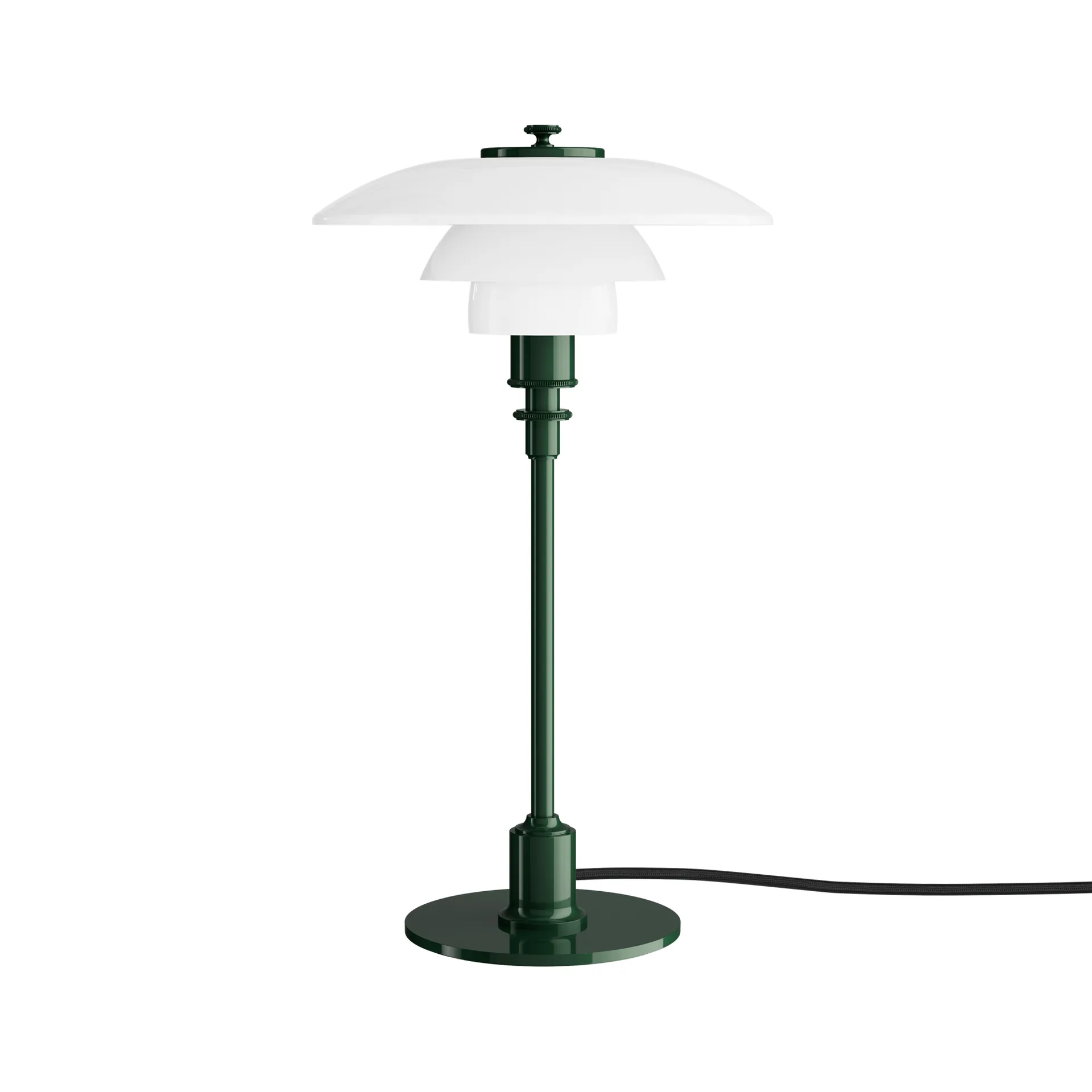 Candeeiro de mesa PH 2/1, Verde escuro brilhante Louis Poulsen