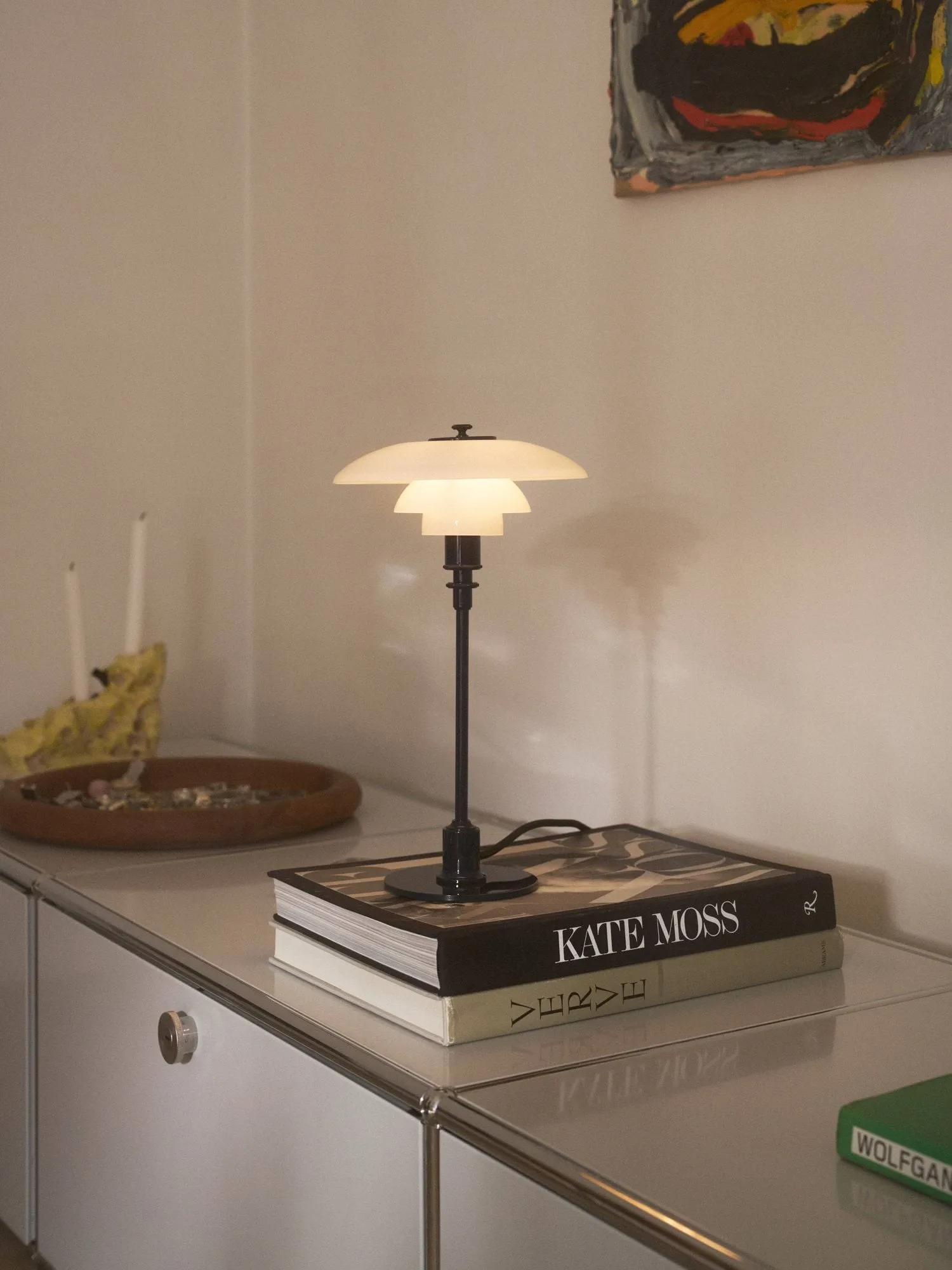 Candeeiro de mesa PH 2/1, Verde escuro brilhante Louis Poulsen