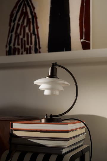 Candeeiro de mesa PH 2/2 Luna - Aged brass-vidro opalino - Louis Poulsen