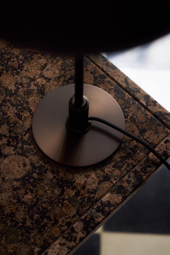 Candeeiro de mesa PH 3/2 Luna, Aged brass-vidro opalino Louis Poulsen
