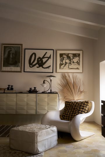 Candeeiro de mesa PH 3/2 Luna - Aged brass-vidro opalino - Louis Poulsen