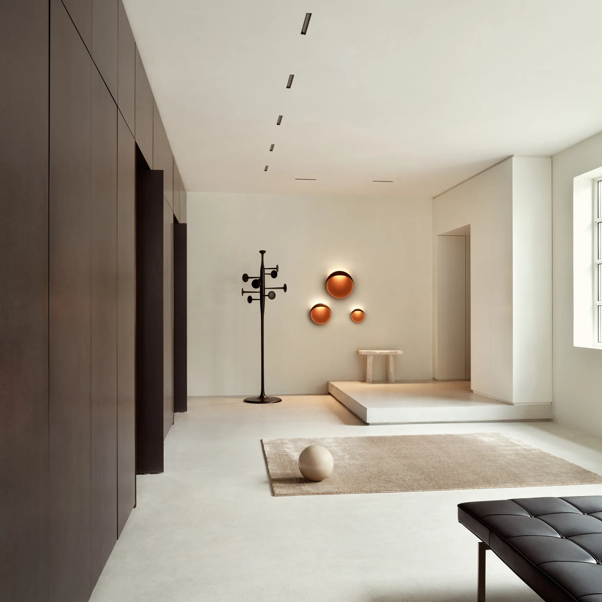 Candeeiro de parede Flindt Ø40 cm, Corten Louis Poulsen