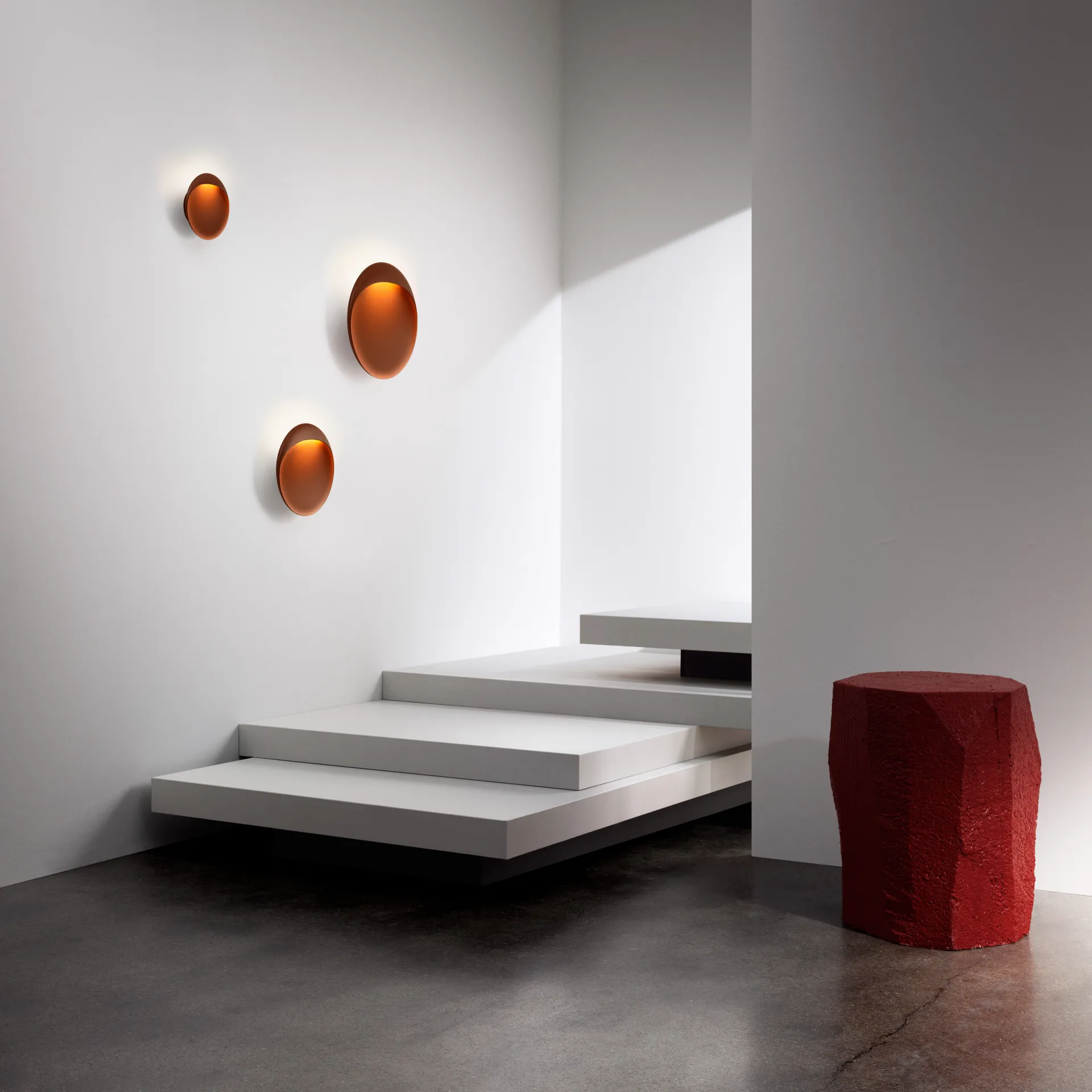 Candeeiro de parede Flindt Ø40 cm, Corten Louis Poulsen