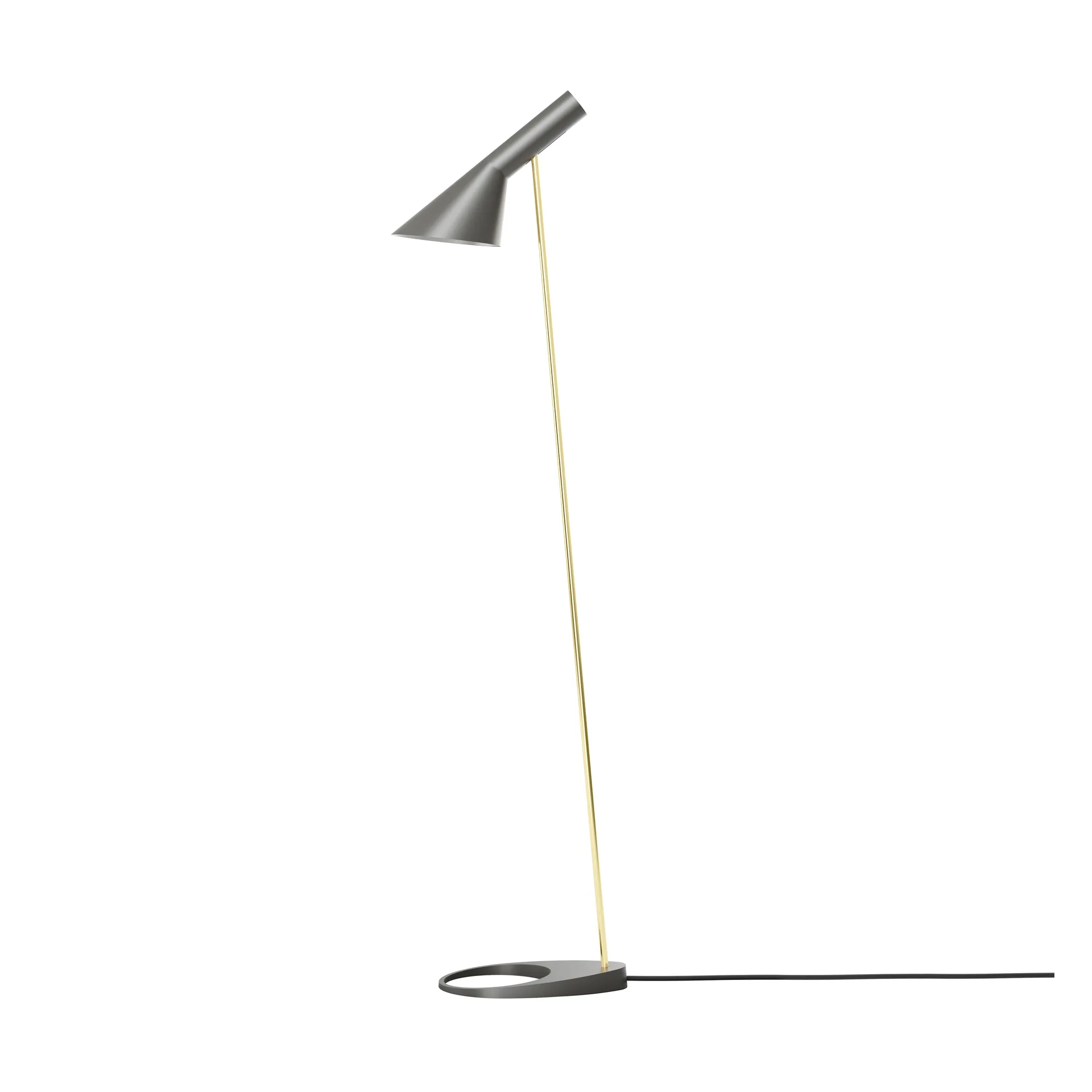 Candeeiro de pé AJ, Brass-warm grey Louis Poulsen