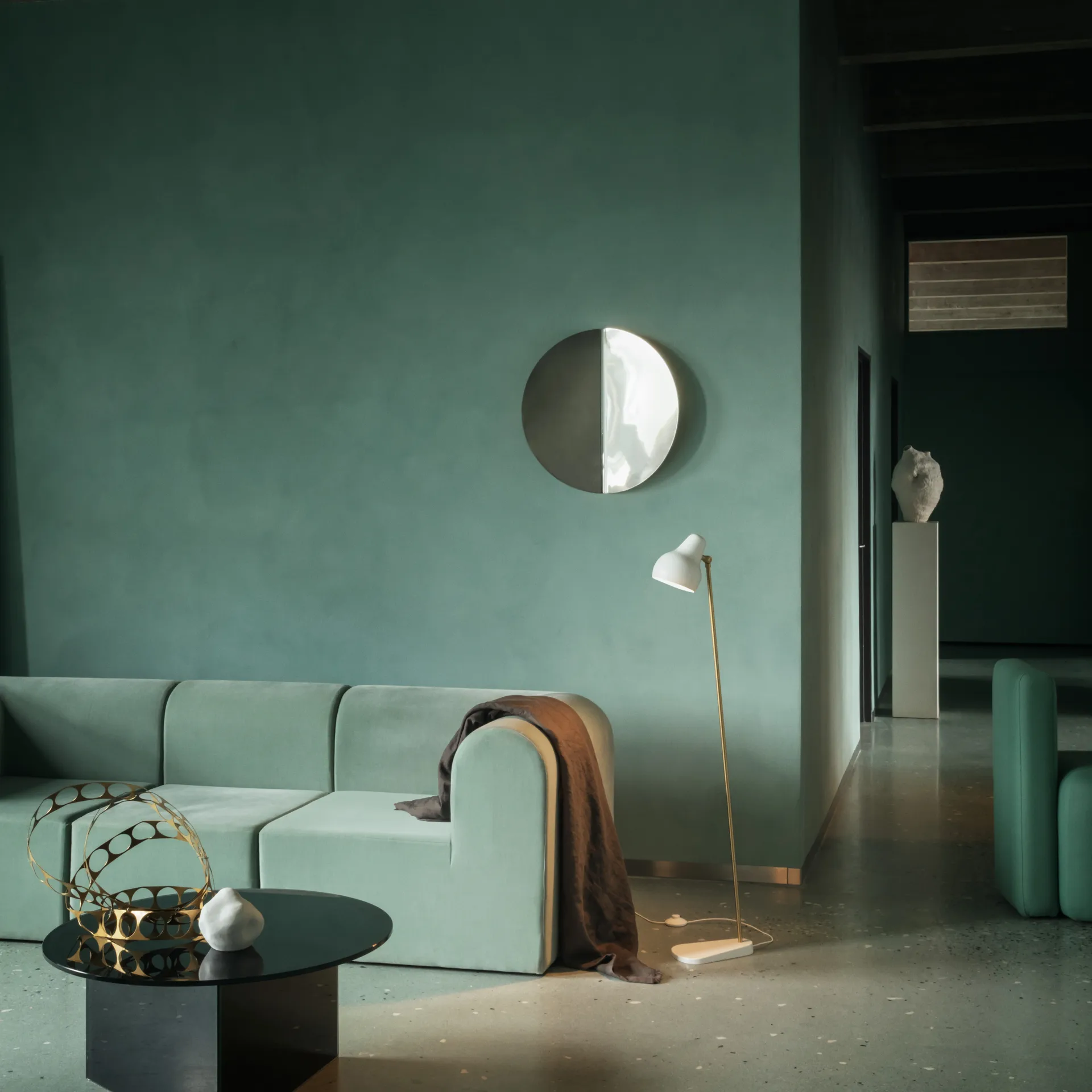 Candeeiro de pé VL38, Branco Louis Poulsen