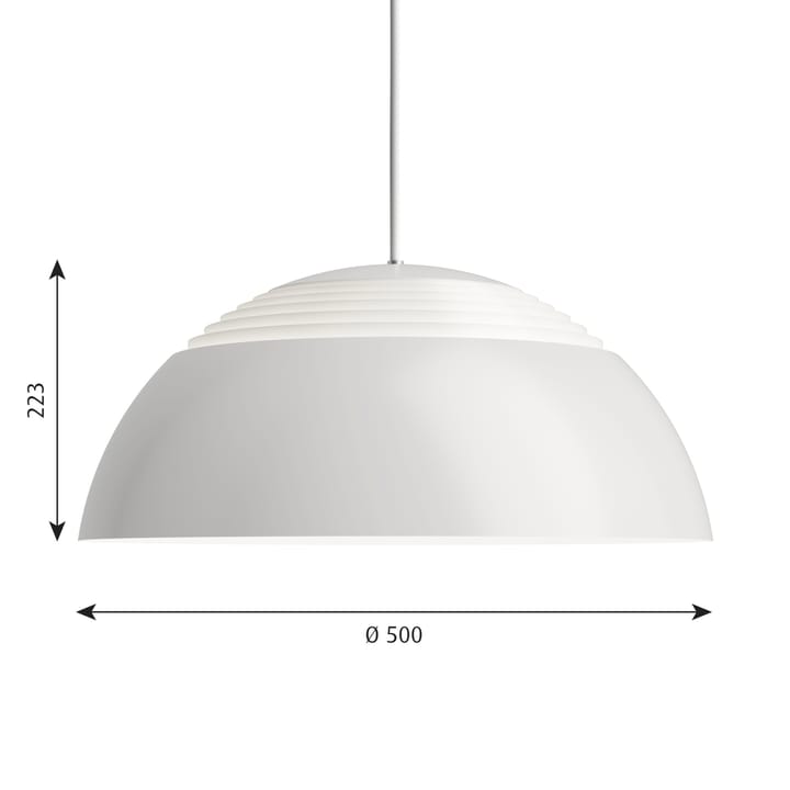 Candeeiro suspenso AJ Royal Ø50 cm, Branco Louis Poulsen