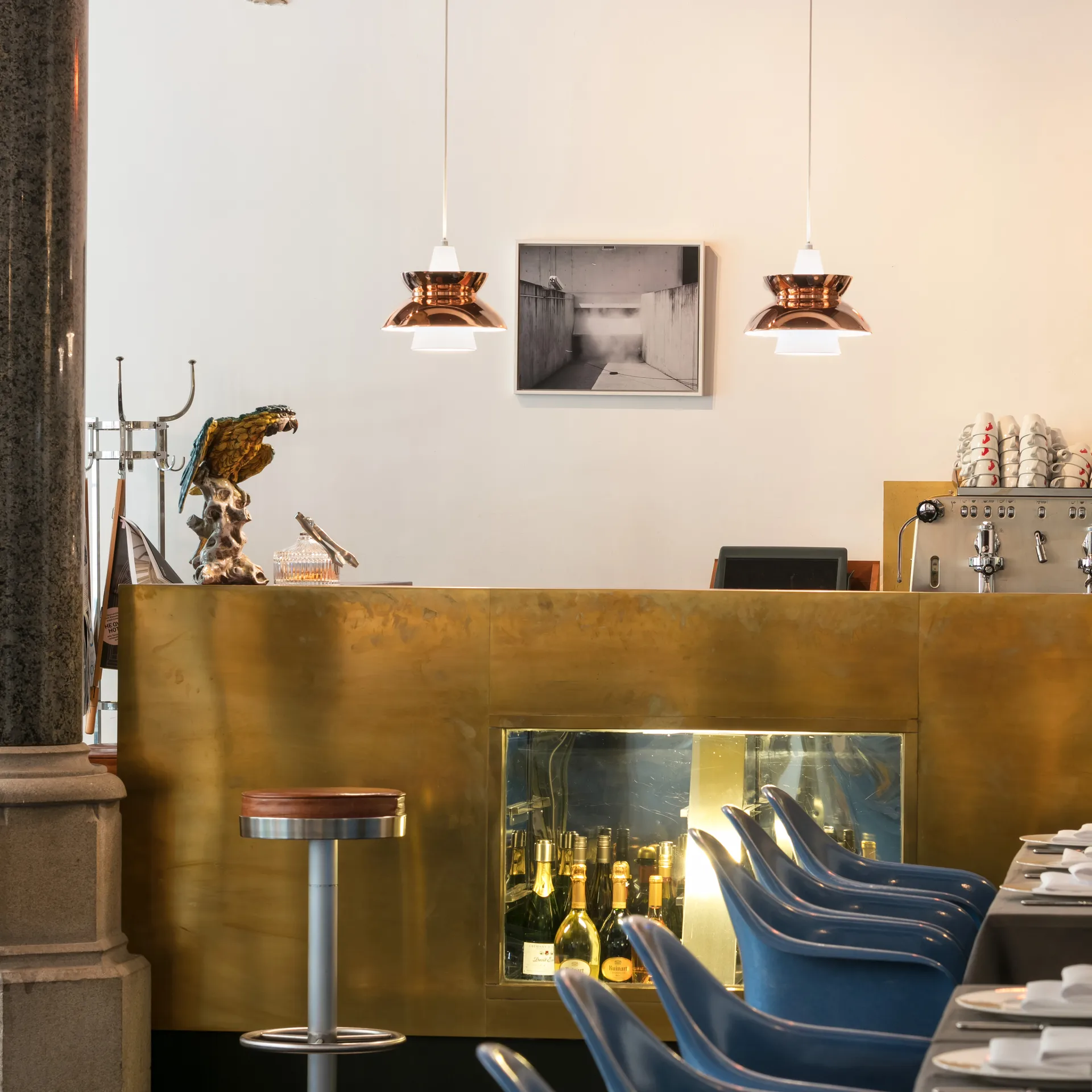 Candeeiro suspenso de metal Doo-Wop, Cobre Louis Poulsen