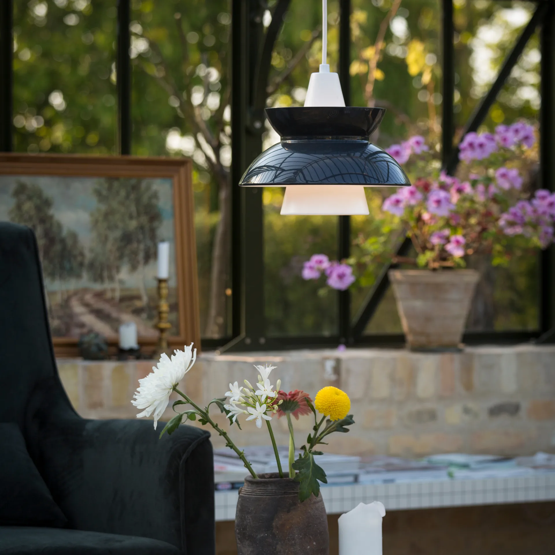 Candeeiro suspenso Doo-Wop, Cinza escuro Louis Poulsen