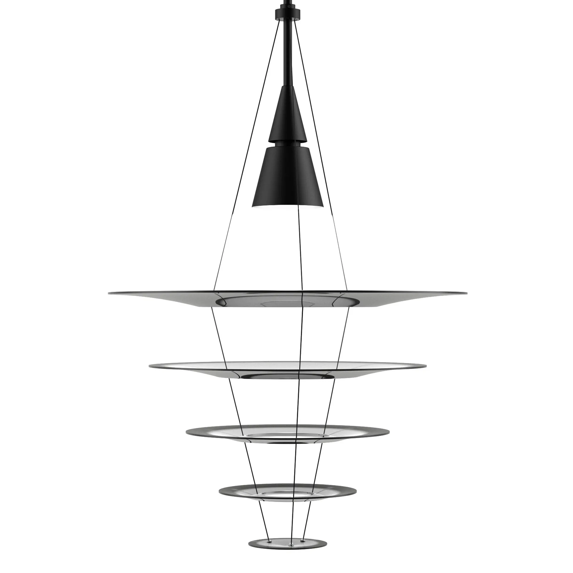 Candeeiro suspenso Enigma 545, Preto Louis Poulsen