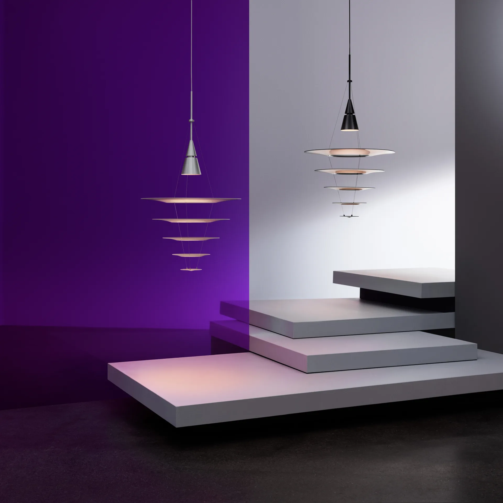 Candeeiro suspenso Enigma 545, Preto Louis Poulsen