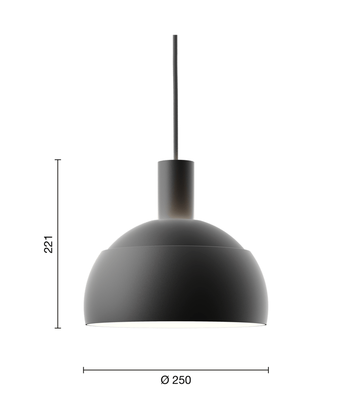 Candeeiro suspenso FJ Elements Ø25 cm, Black Louis Poulsen