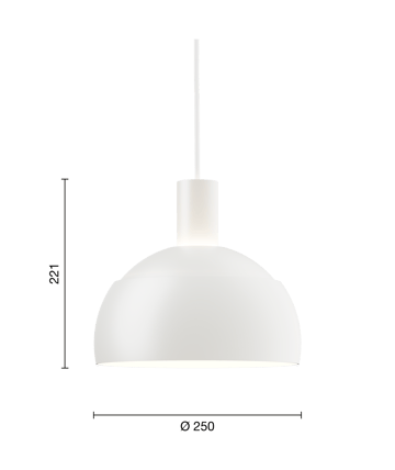 Candeeiro suspenso FJ Elements Ø25 cm - White - Louis Poulsen