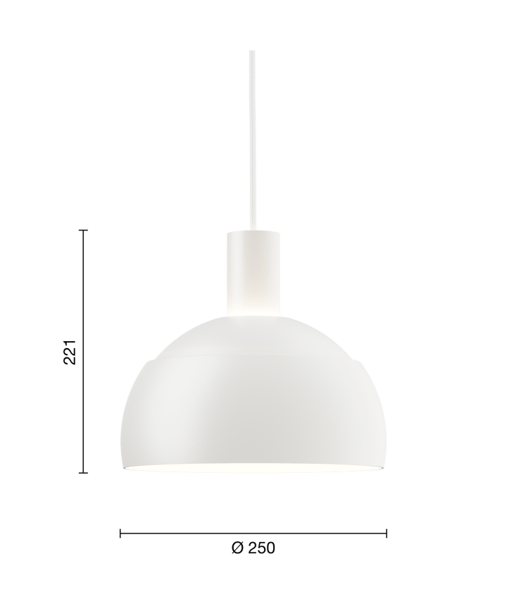 Candeeiro suspenso FJ Elements Ø25 cm, White Louis Poulsen