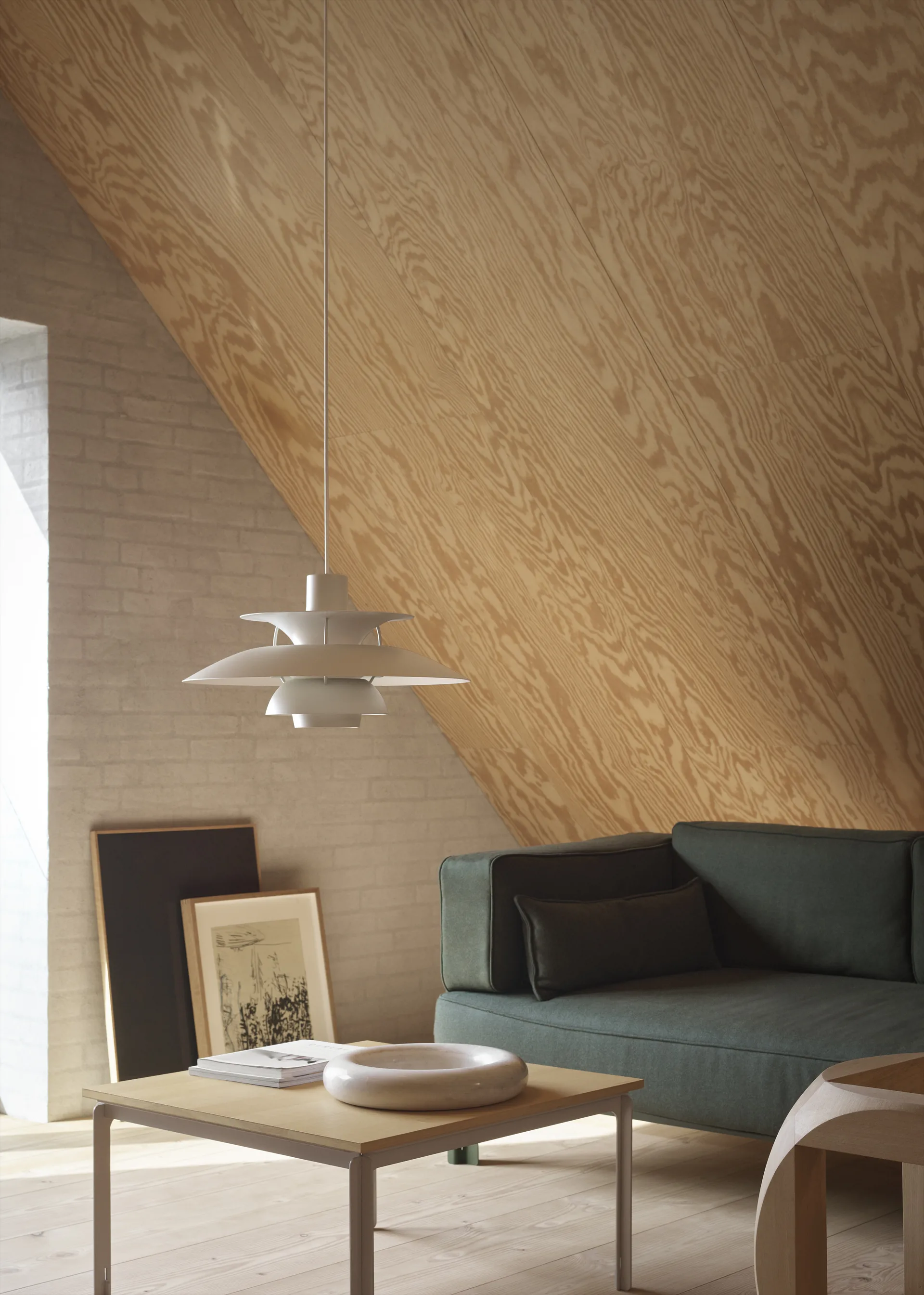 Candeeiro suspenso monochrome PH 5, Pale pewter Louis Poulsen