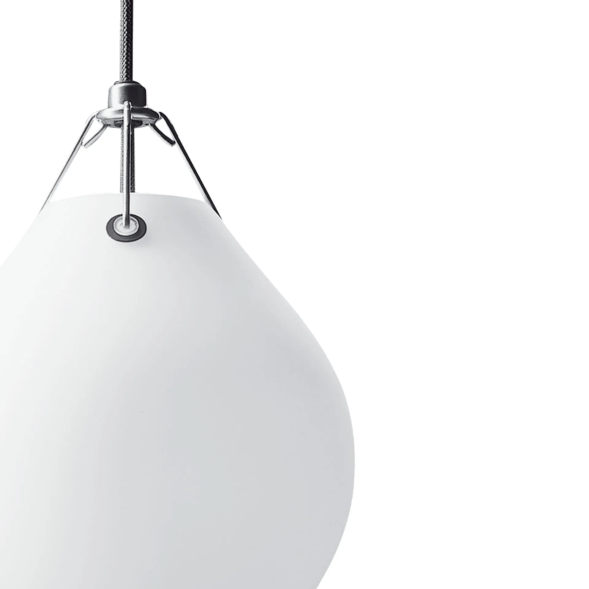 Candeeiro suspenso Moser Ø25 cm, Branco mate Louis Poulsen
