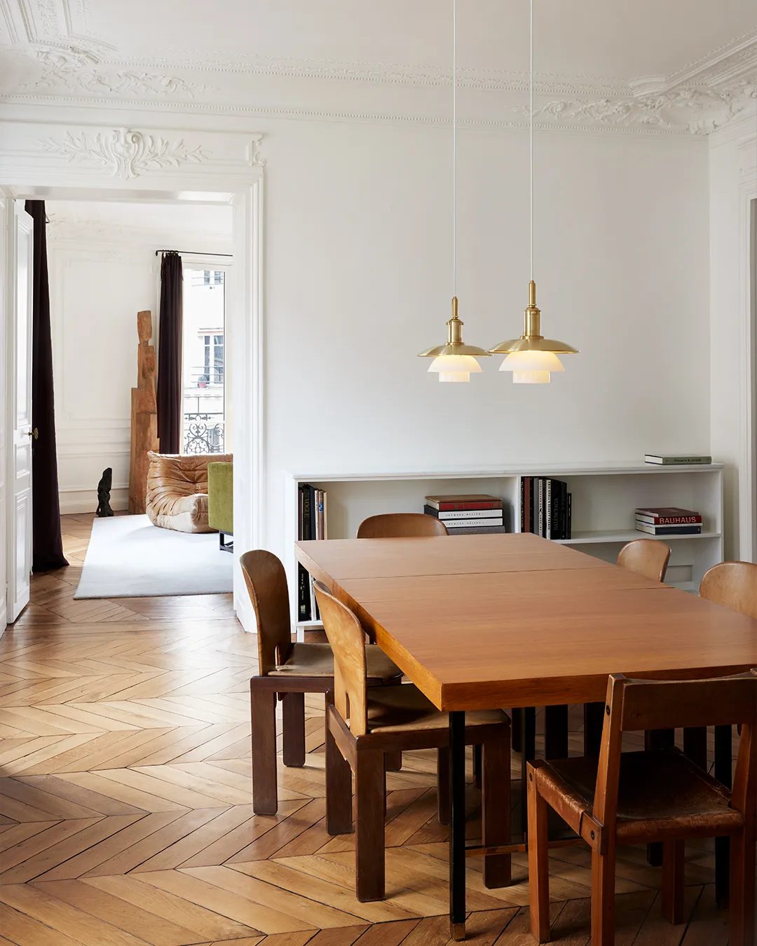 Candeeiro suspenso PH 3/3 Limited Edition, Latão-vidro opala Louis Poulsen