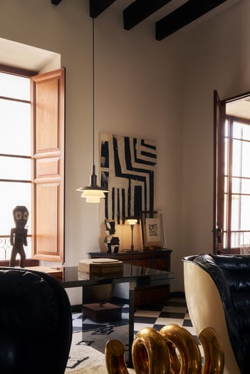 Candeeiro suspenso PH 3/3 Luna - Aged brass-vidro opalino - Louis Poulsen