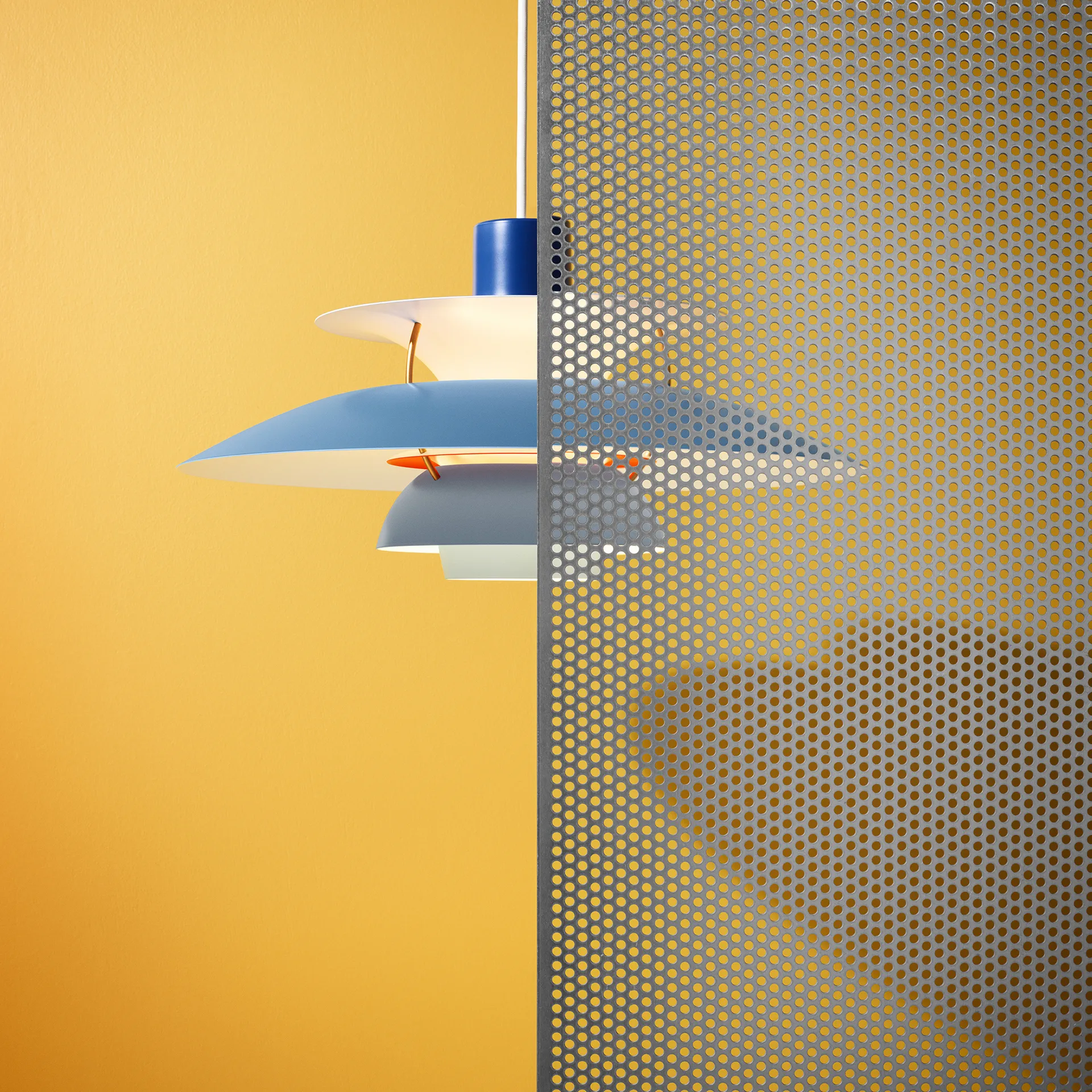 Candeeiro suspenso PH 5, Ø300, Azul Louis Poulsen