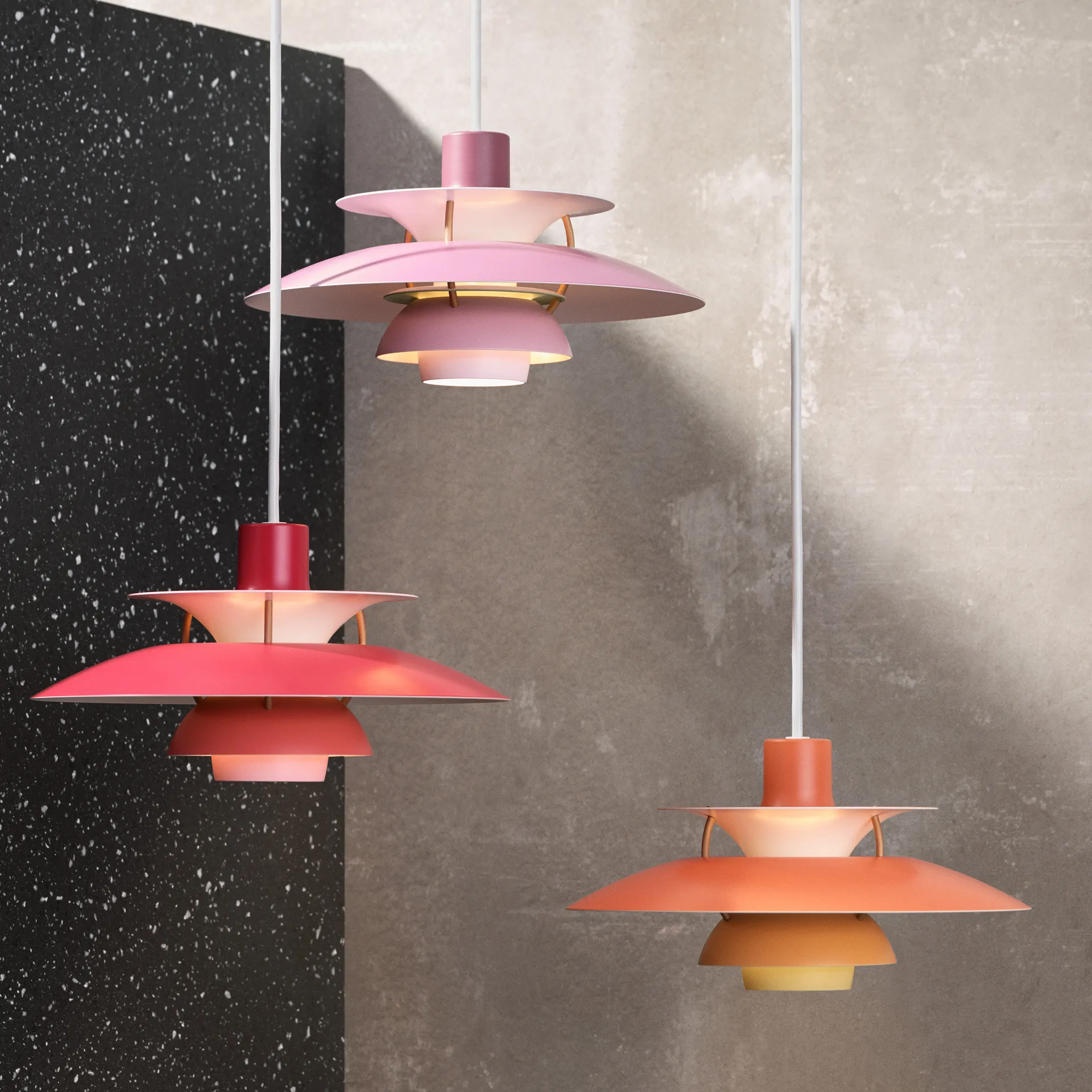 Candeeiro suspenso PH 5, Ø300, Laranja Louis Poulsen