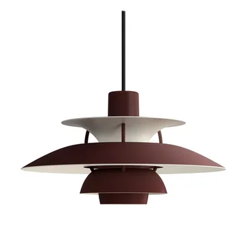 Candeeiro suspenso PH 5 - Ø300, Monochrom burgundy - Louis Poulsen
