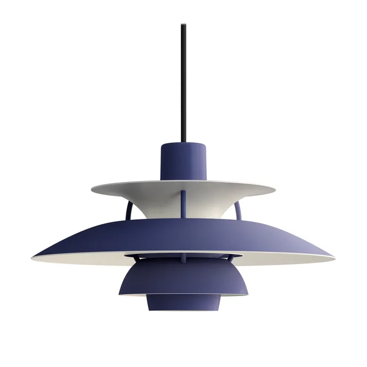 Candeeiro suspenso PH 5 - Ø300, Monochrom dusty indigo - Louis Poulsen