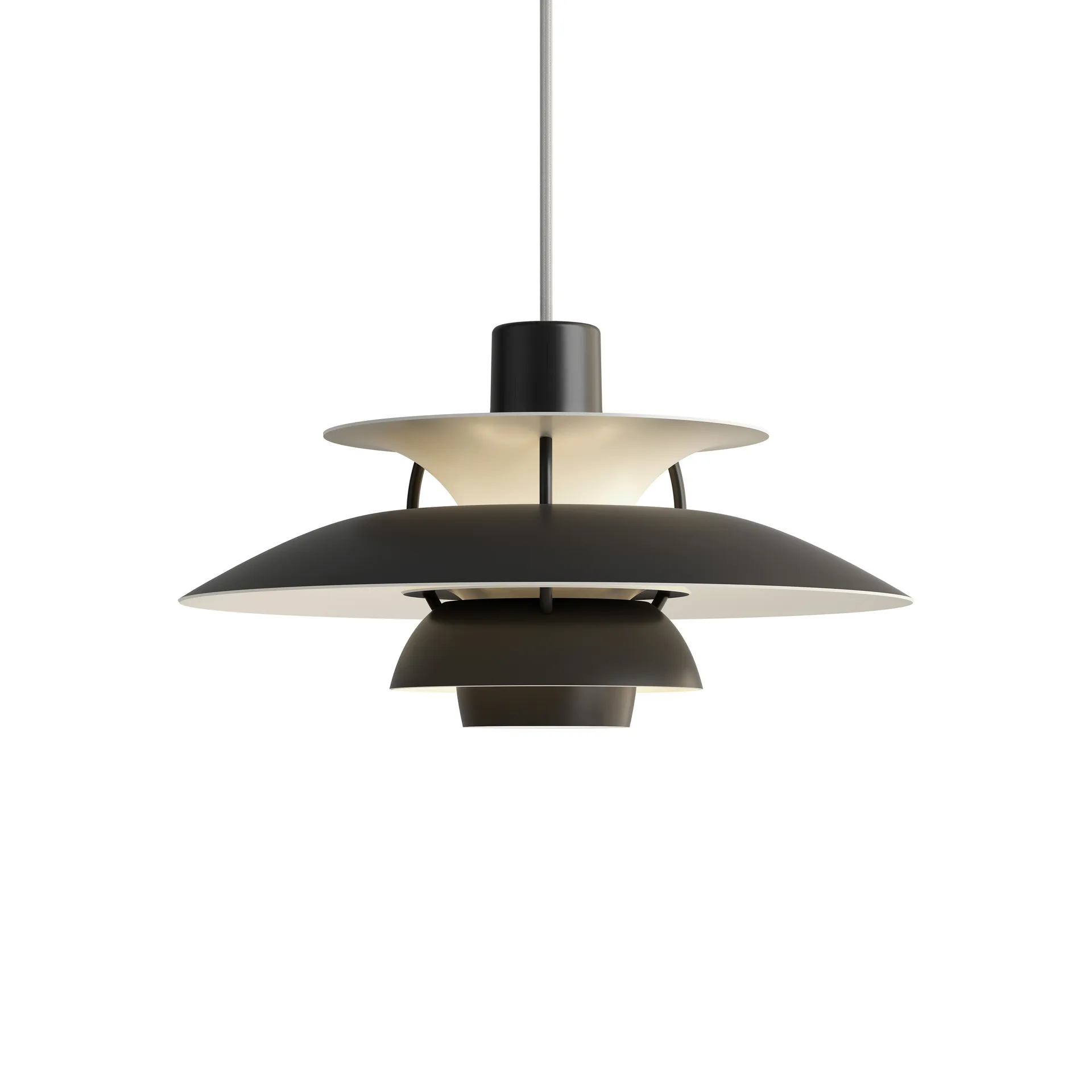 Candeeiro suspenso PH 5, Ø300, Preto Louis Poulsen