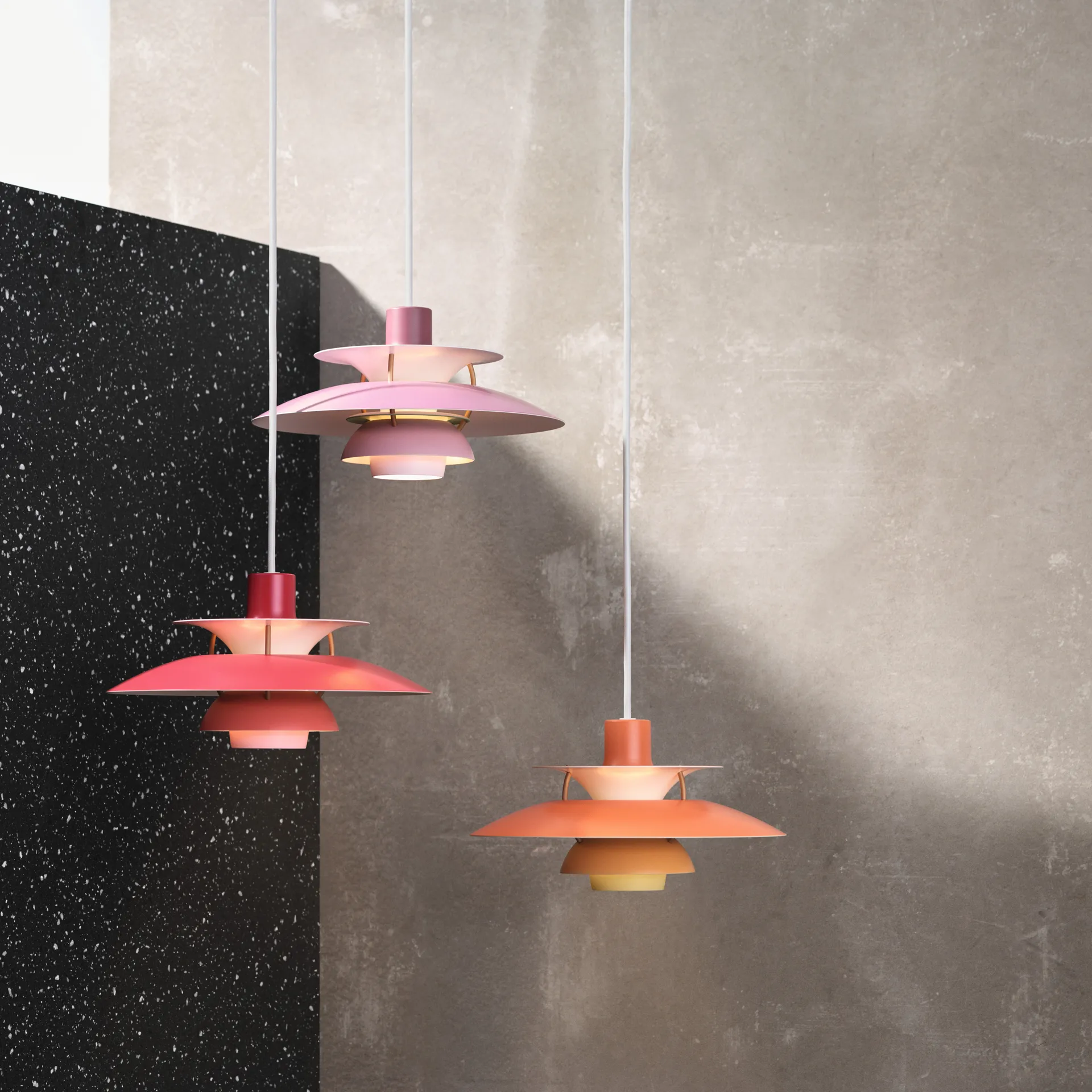 Candeeiro suspenso PH 5, Ø500, Laranja Louis Poulsen