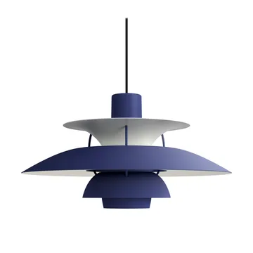 Candeeiro suspenso PH 5 - Ø500, Monochrom dusty indigo - Louis Poulsen