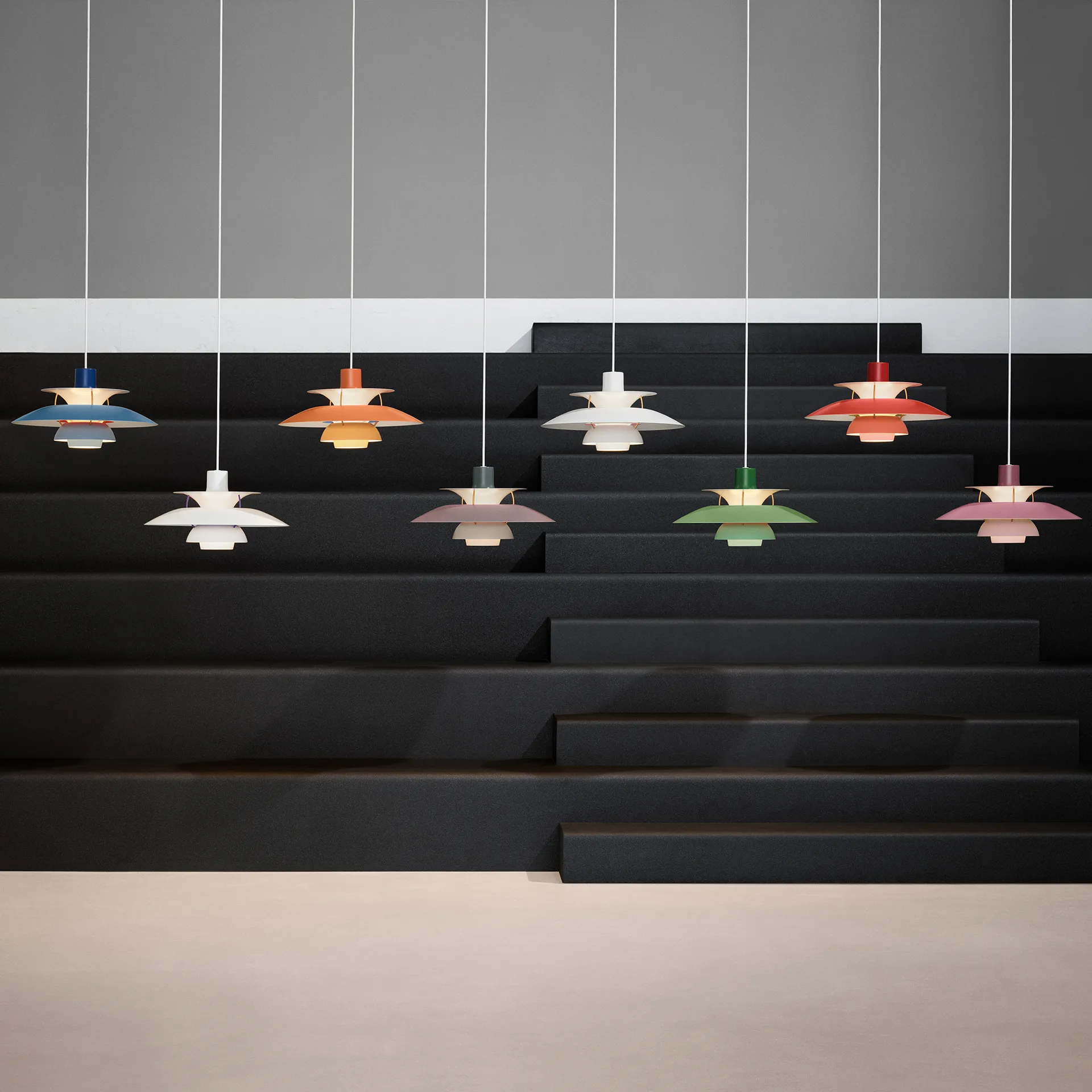 Candeeiro suspenso PH 5, Azul Louis Poulsen