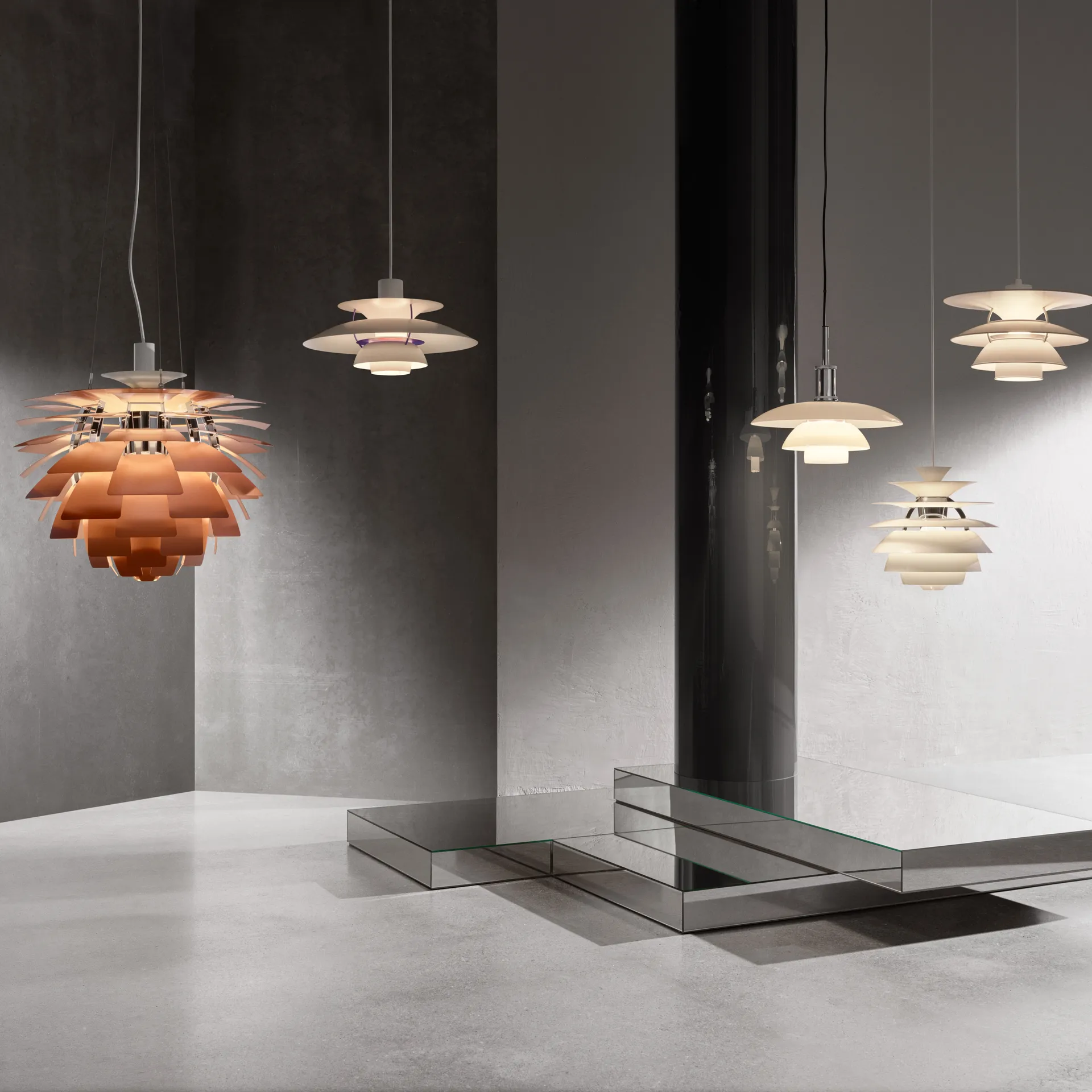 Candeeiro suspenso PH 5, Branco clássico Louis Poulsen