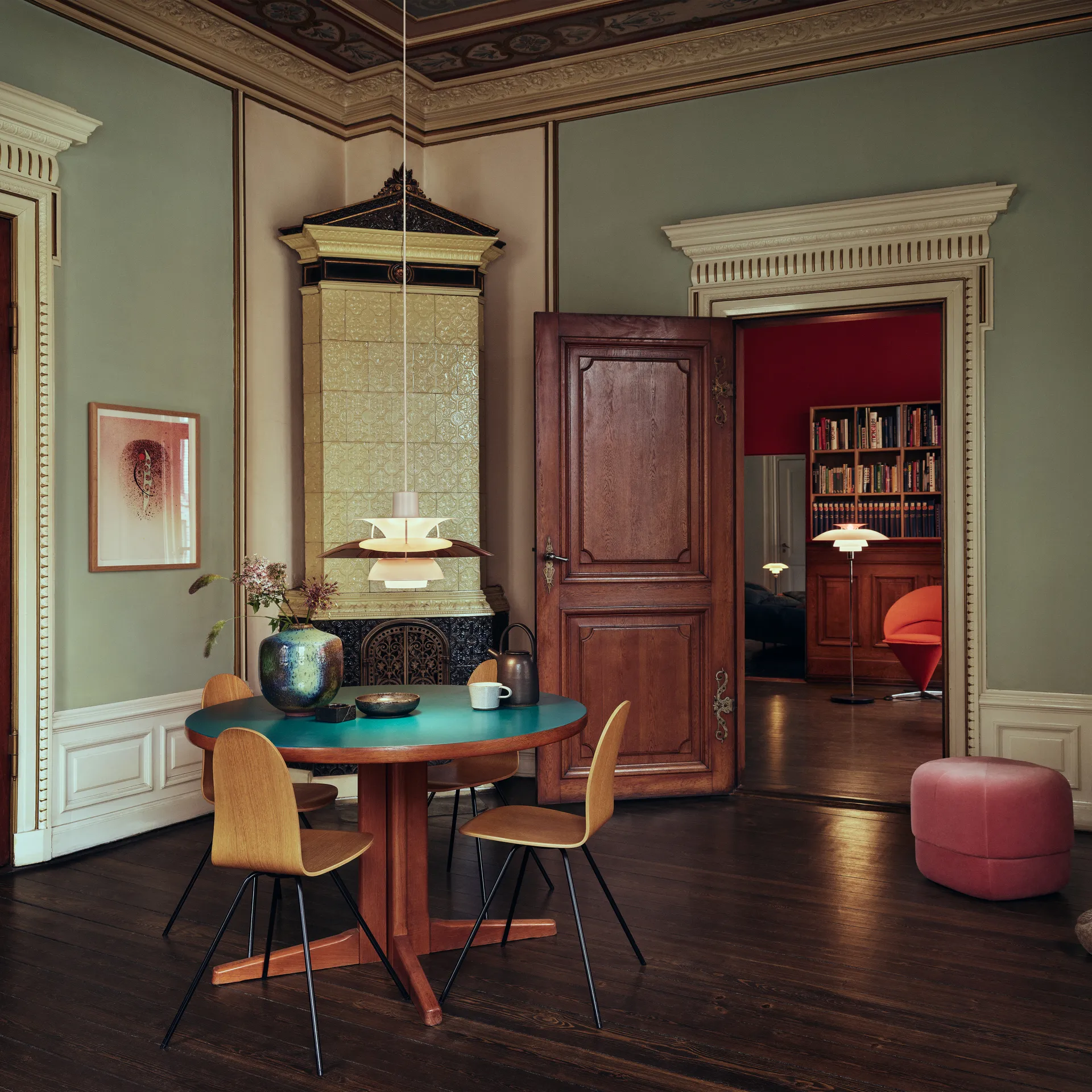 Candeeiro suspenso PH 5, Cobre Louis Poulsen