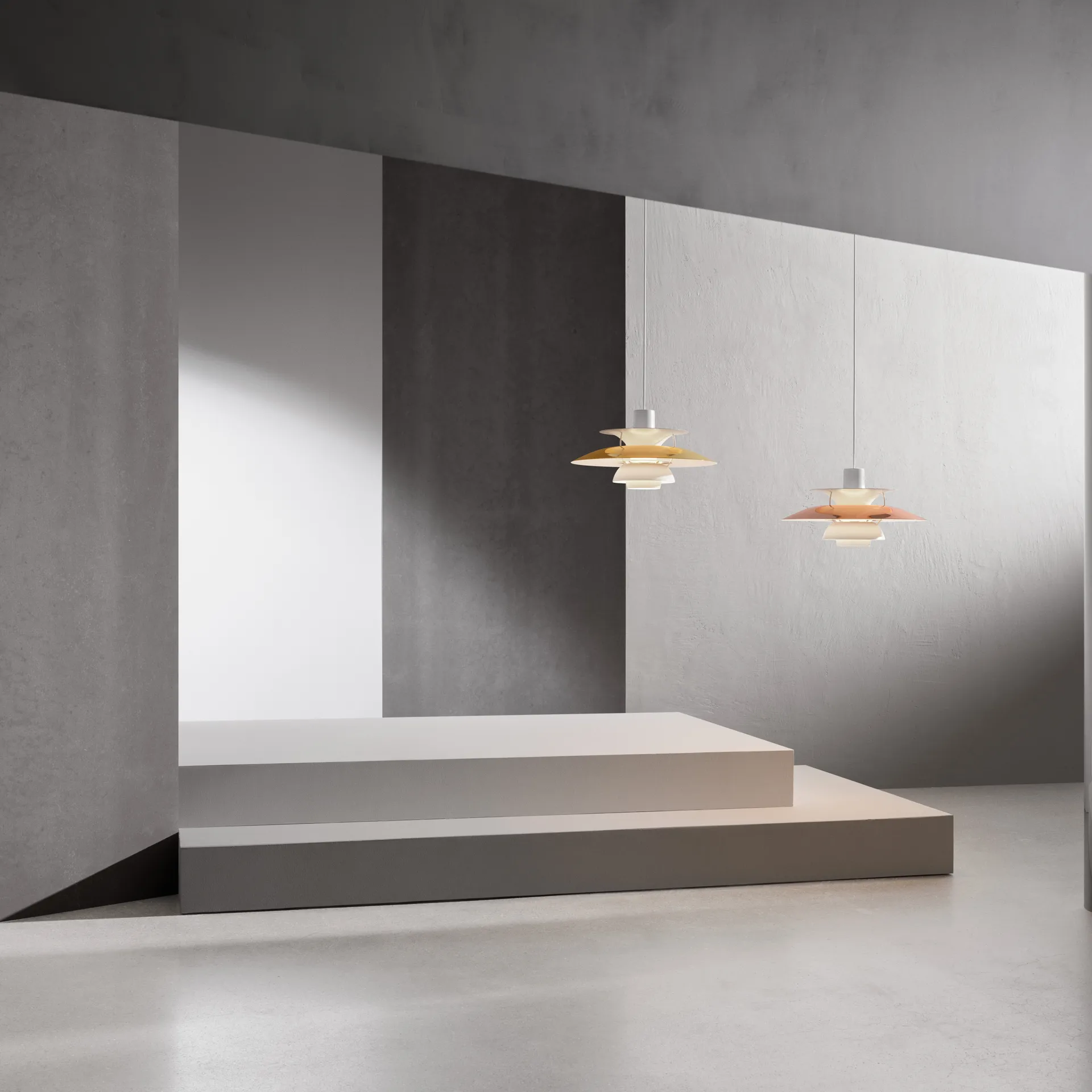 Candeeiro suspenso PH 5, Latão Louis Poulsen