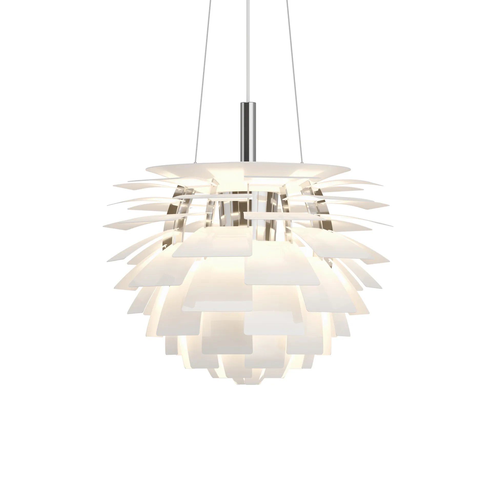 Candeeiro suspenso PH Artichoke Ø48 cm, Branco Louis Poulsen