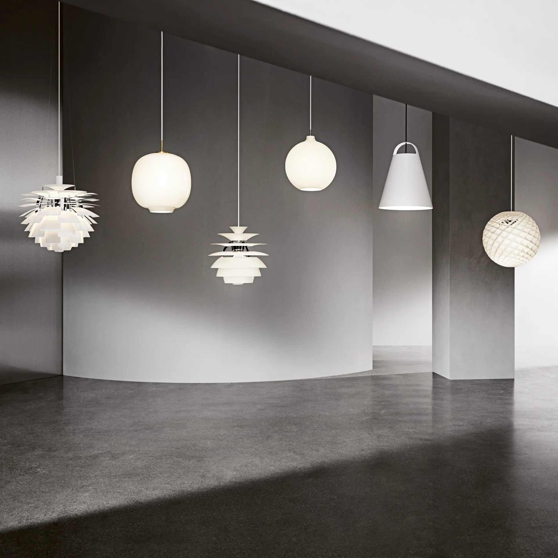 Candeeiro suspenso PH Artichoke Ø48 cm, Branco Louis Poulsen