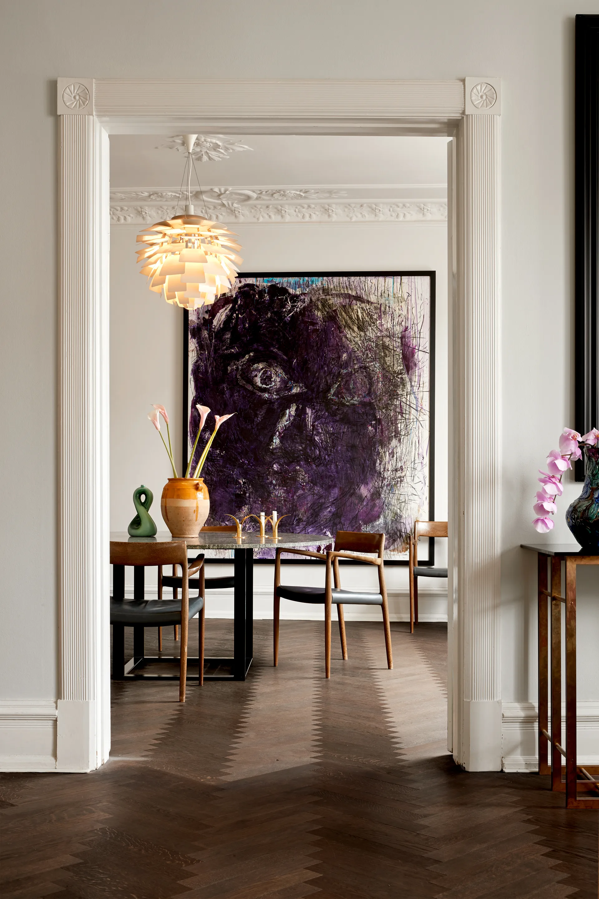 Candeeiro suspenso PH Artichoke Ø48 cm, Branco Louis Poulsen