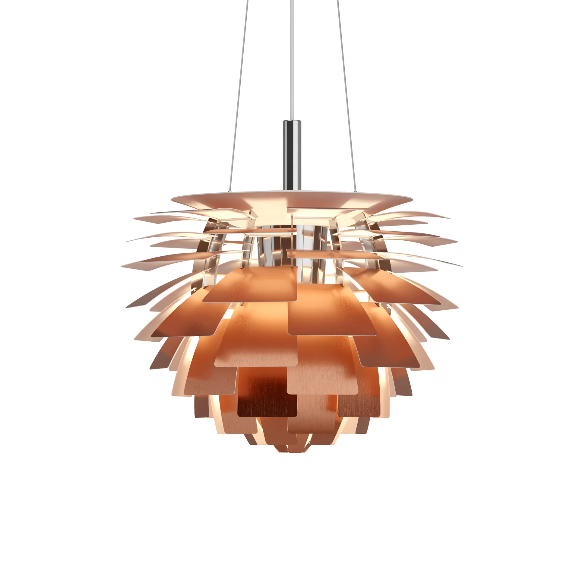 Candeeiro suspenso PH Artichoke Ø48 cm, Cobre Louis Poulsen