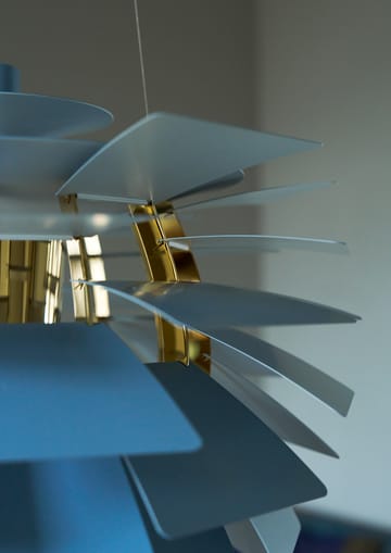 Candeeiro suspenso PH Artichoke Ø48 cm - Dusty blue-brass metallised - Louis Poulsen