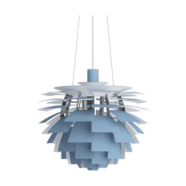 Candeeiro suspenso PH Artichoke Ø48 cm - Dusty blue-high lustre chrome plated - Louis Poulsen