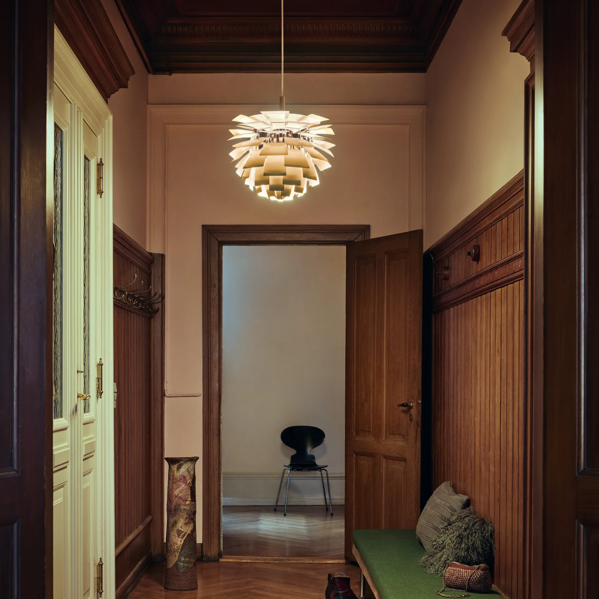 Candeeiro suspenso PH Artichoke Ø48 cm, Latão Louis Poulsen